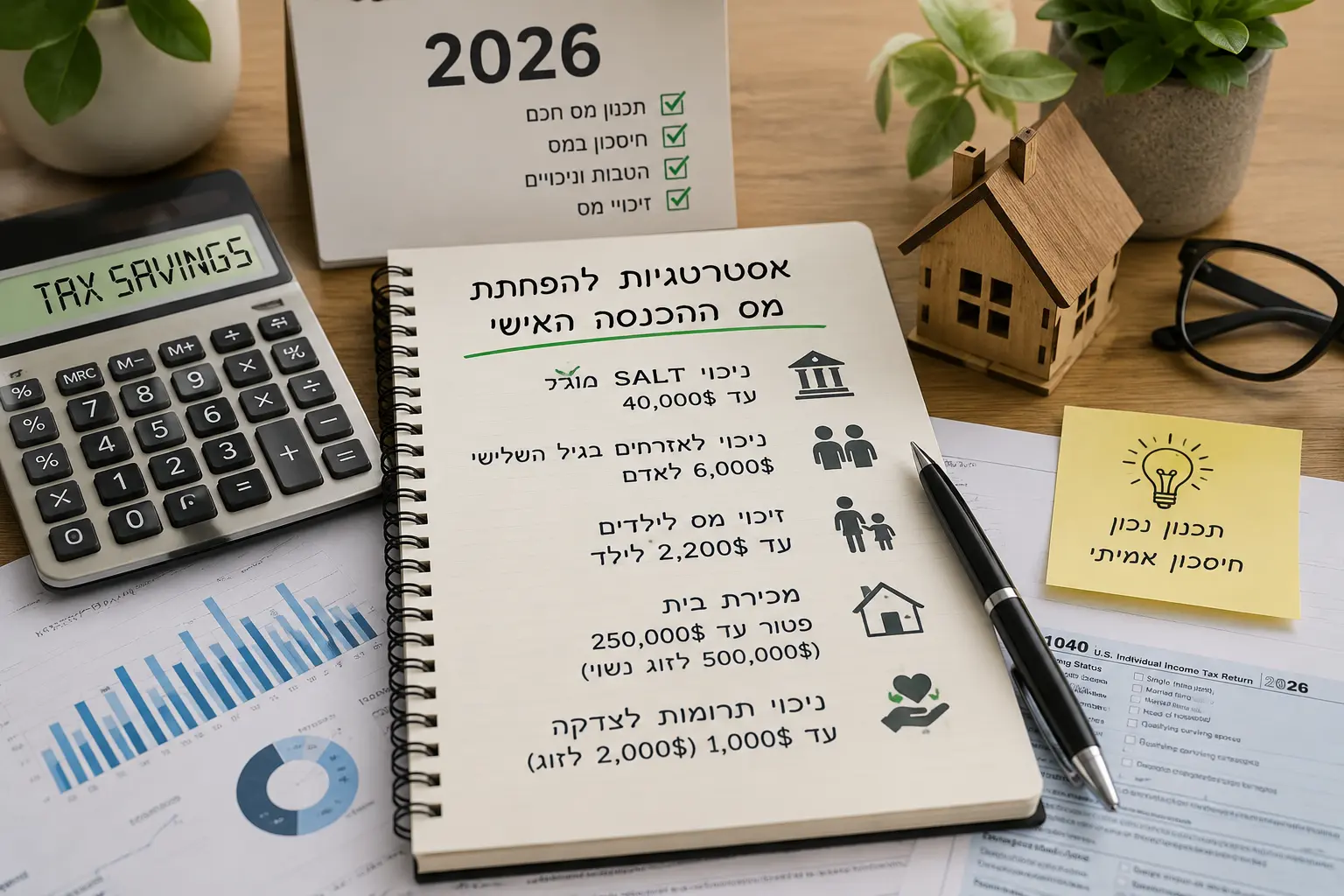 אסטרטגיות להפחתת מס הכנסה 2026